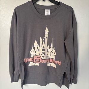 Disney Charcoal Sweatshirt with White Castle Design